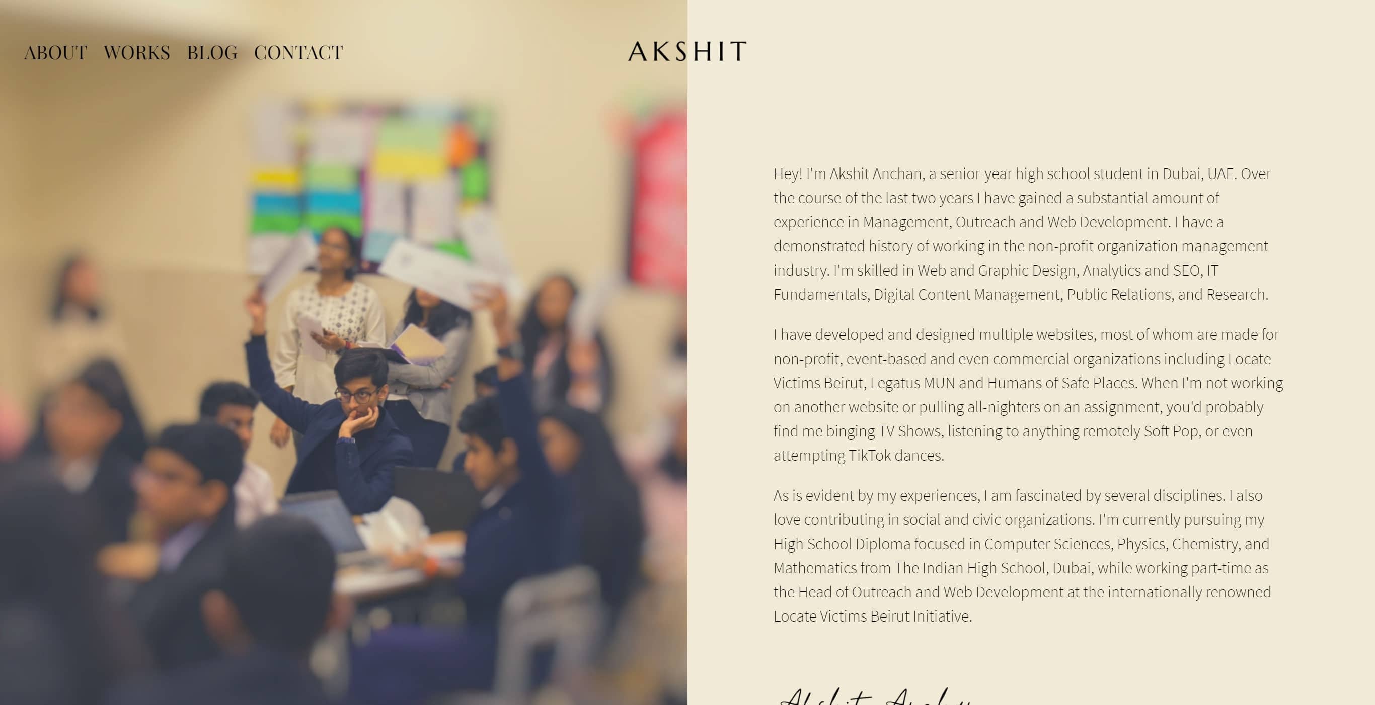 Personal Portfolio Website